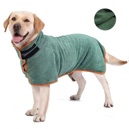 Dog bathrobe, absorbent pet quick drying - bath towel